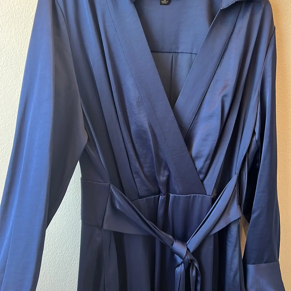 Tahari Periwinkle Wrap Dress - Picture 4 of 10